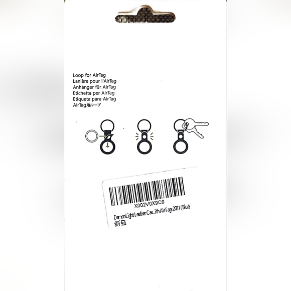 AirTag Leather Key Ring - Picture 2 of 2